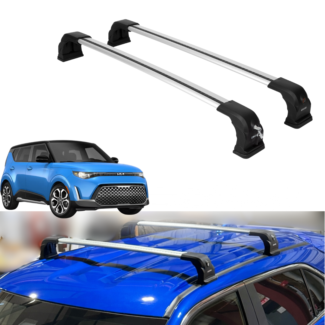 2PC Heavy Duty Roof Rack Crossbars for Kia Soul 2020-2026